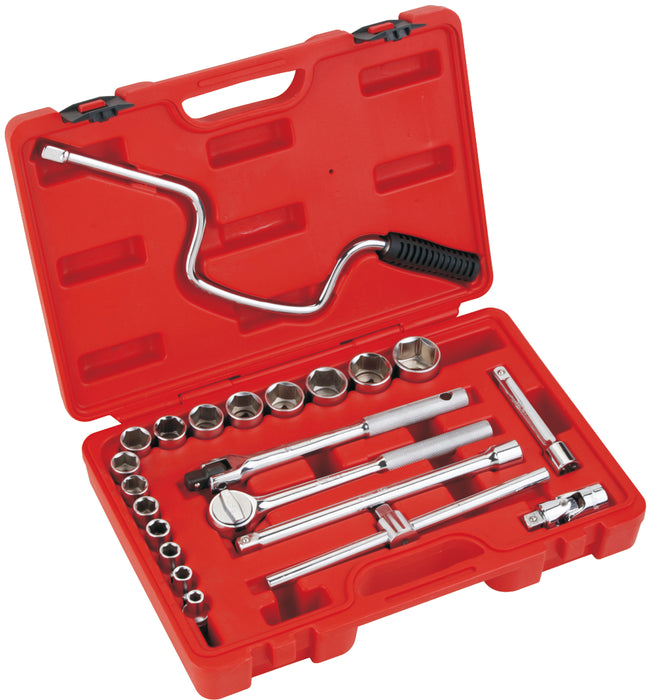 Socket Set 1/2-Inch Drive 22-Piece  (3/8-Inch–1-1/4-Inch)