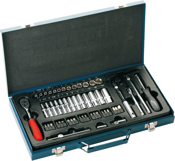 Socket & Bit Set 56-Piece 1/4-Inch Drive Metric with Accessories