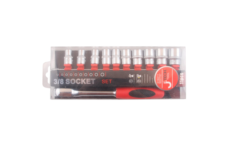 Socket Set 11-Piece 3/8-Inch Drive Metric (9–19mm)